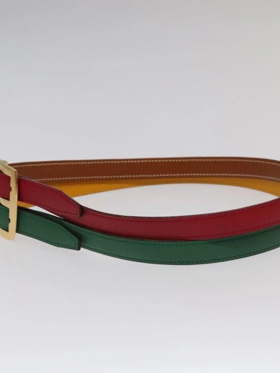 HERMES Belt Leather 28.3\